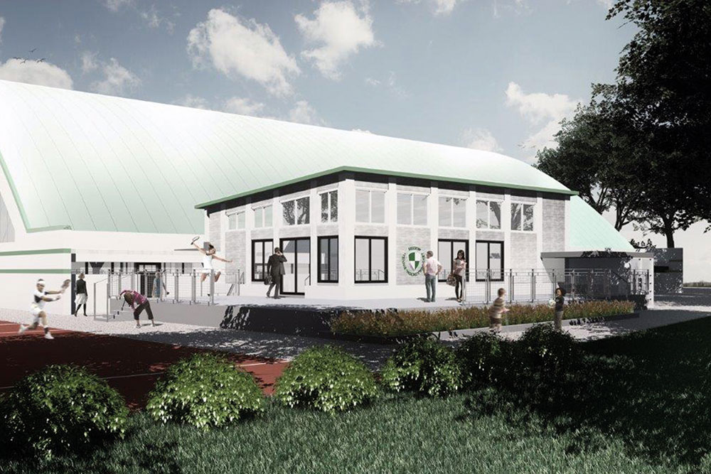 THK Rissen Visualisierung neues Clubhaus aussen Tennis Hockey Sport Verein West